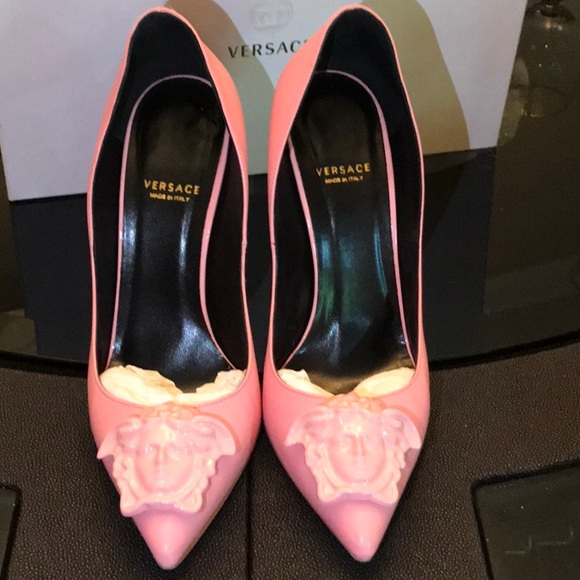 versace high heels pink